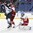 BUFFALO, NEW YORK - DECEMBER 28: Denmark's Kasper Krog #31 makes the save while Malte Setkov #3 battles with Finland's Otto Koivula #12 during preliminary round action at the 2018 IIHF World Junior Championship. (Photo by Matt Zambonin/HHOF-IIHF Images)

